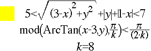 formula for yellow portion of “Sunlight Revealed” graph