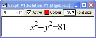 x^2+y^2=81