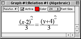 (x-2)^2/3=(y-4)^2/3