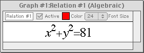x^2+y^2=81