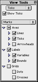 The Marks sub-mode of the ticks buddy