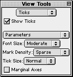 The Parameters sub-mode of the ticks buddy