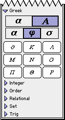 Greek Easy Buttons - Uppercase Characters Set vartheta