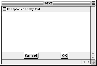 A Text Editing Window