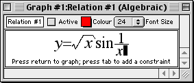 y=sqrt(x)sin1/x