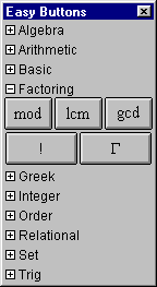 Factoring Easy Buttons