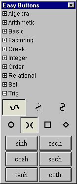 Trig Easy Buttons - Hyperbola Functions