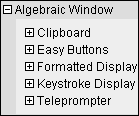 Algebraic Window Preferences