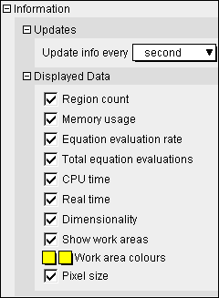 View Window Information Preferences