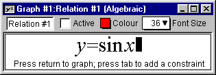 The sine function relation