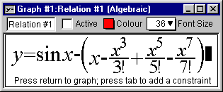 4-term McLaurin polynomial approximation error