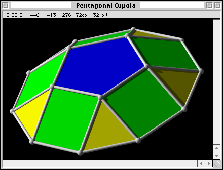 Pentagonal Cupola export as shown in Strata 3D