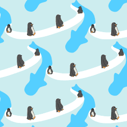 Penguins Ascending, by Lee Stemkoski